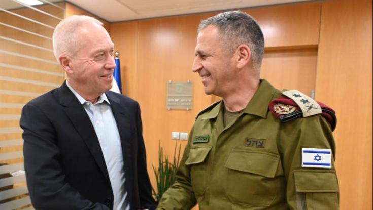 שר הביטחון גלנט נפרד מהרמטכ"ל כוכבי