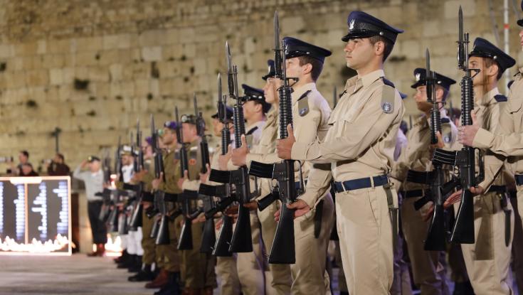 טקס יום הזיכרון לחללי מערכות ישראל ברחבת הכותל