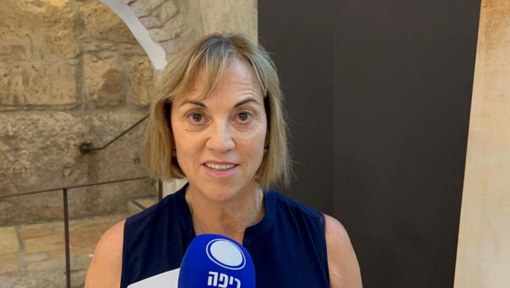 רות קלדרון הגיעה למפגש עם הרבנים: "אני מרגישה בת מזל"