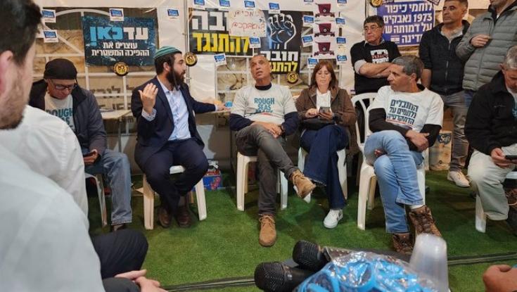 חבר הכנסת מהציונות הדתית הפתיע: "מסיים שעתיים באוהל מתנגדי הרפורמה"
