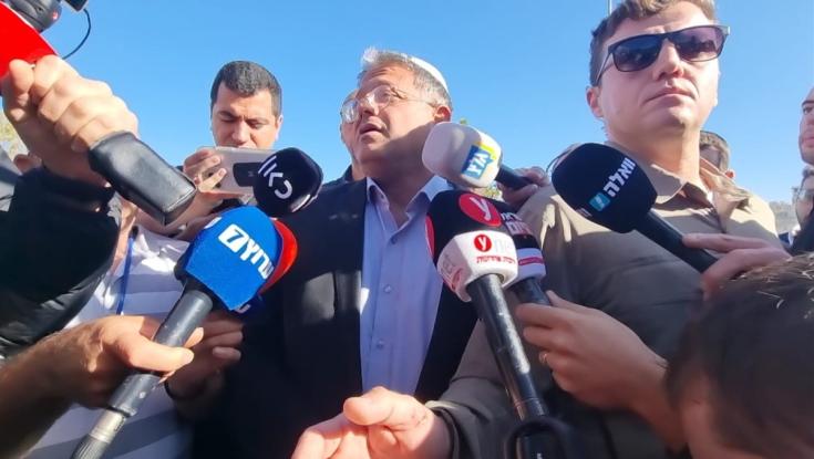 בן גביר בזירת הפיגוע: "להקים ממשלה כמה שיותר מהר"