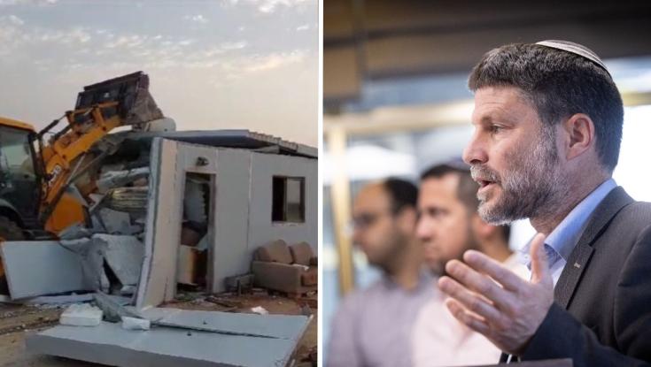"לא ניתן להסדיר": סמוטריץ' אישר את הפינוי - בסביבתו מסבירים