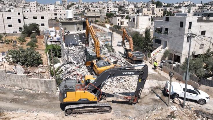 בנימין: צה"ל הרס 19 מבנים פלסטינים שהיו סמוכים לצירים והיוו סכנה בטחונית