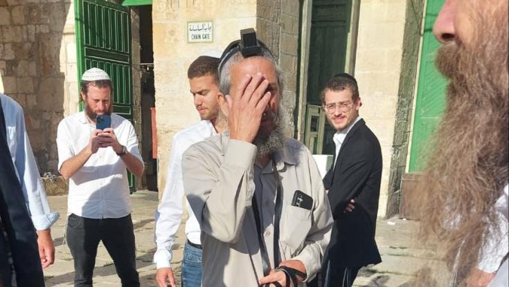 לראשונה זה שנים: יהודי עם תפילין עלה להר הבית