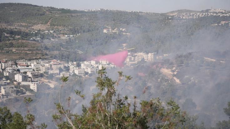 שריפה בהרי ירושלים: נפתחו הצירים שנחסמו