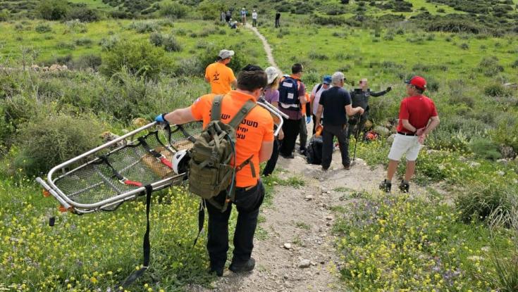 בת 70 נפצעה בטיול, מסוק שעבר באזור סייע בחילוץ