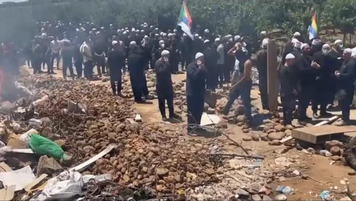 שריפות, זיקוקים וידויי אבנים: הפרות סדר אלימות נגד הקמת טורבינות בגולן