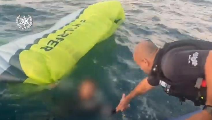 חילוץ בלב ים: צפו בתיעוד הרגעים הדרמטיים