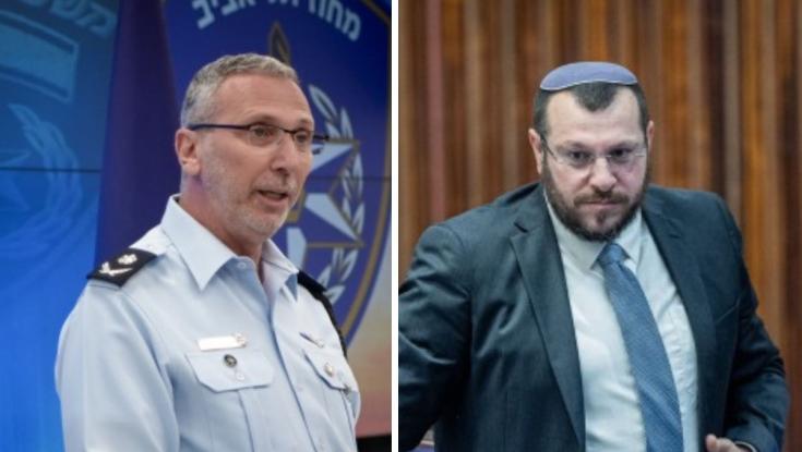 השר תקף את הניצב: "צריכים להוציא את המוגלה"