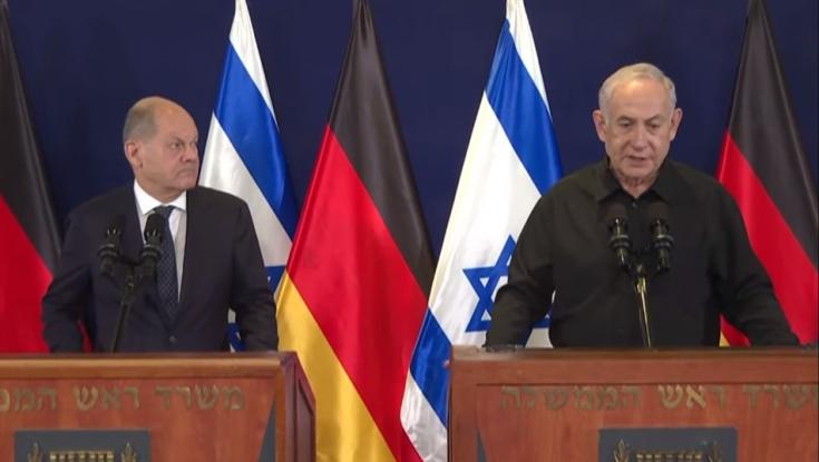 תמיכה חוצת יבשות: קנצלר גרמניה הגיע ארצה - "חמאס הם הנאצים החדשים"