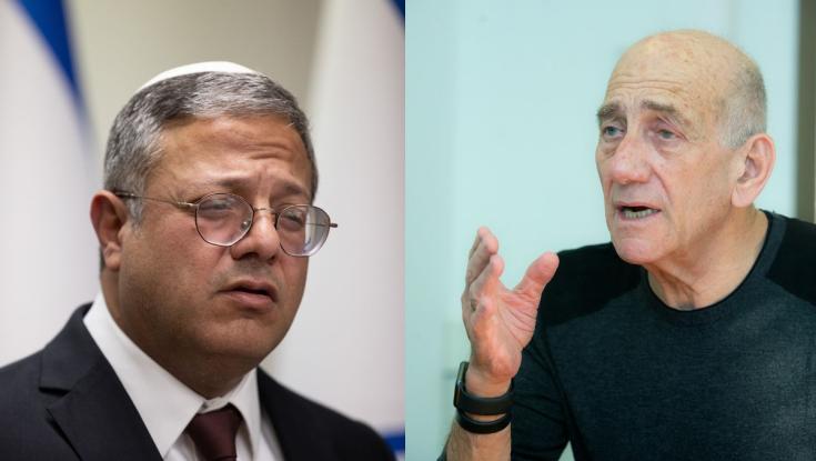 "רוצח ומחבל": אולמרט תקף את בן גביר - שעקץ בחזרה