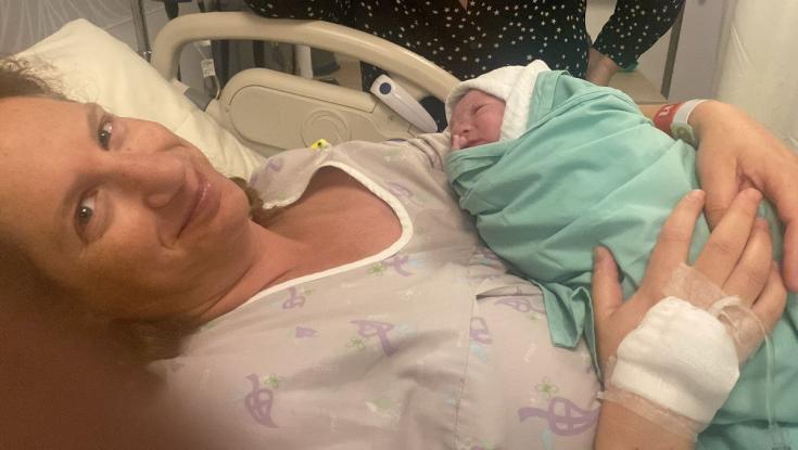 שמחה מתוך הכאב: בן נולד לחבר כיתת הכוננות שגופתו נחטפה
