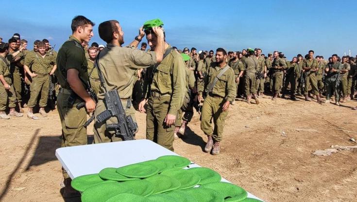 השיגו את הירוקה: לוחמי חטיבת הנח"ל ערכו טקס קבלת כומתה בלב הרצועה