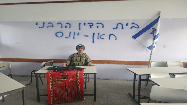 בלב חאן יונס: הדיין במילואים הקים בית דין רבני