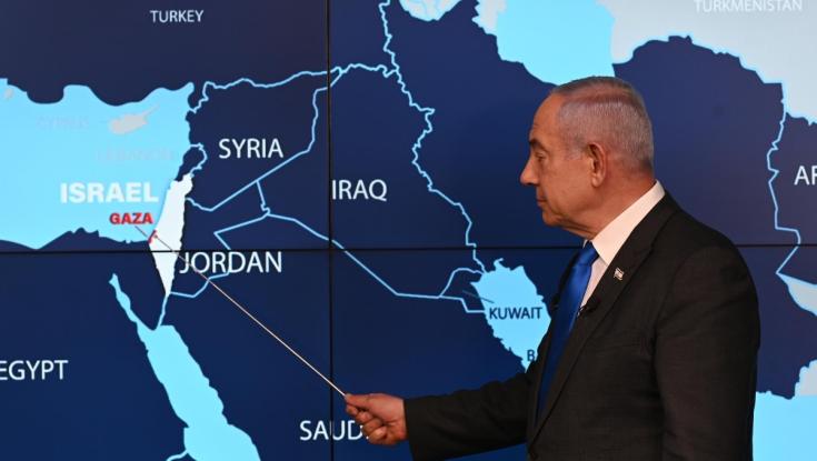 ה"טעות" הקטנה במפה שנתניהו הציג לתקשורת הזרה - עלולה לגרום לסערה דיפלומטית