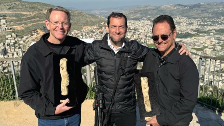 בכירי האוונגליסטים וראש מועצת שומרון יוסי דגן מחזקים את טראמפ