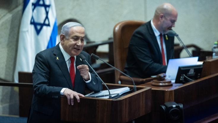 לקול מחאות האופוזיציה - נתניהו נאם במליאת הכנסת: "קשה לכם לשמוע"