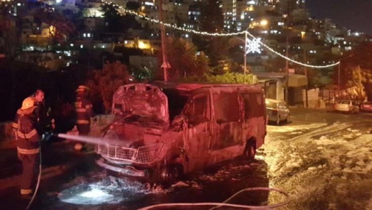 בקבוק תבערה נזרק על רכב ביטחון בכפר השילוח 