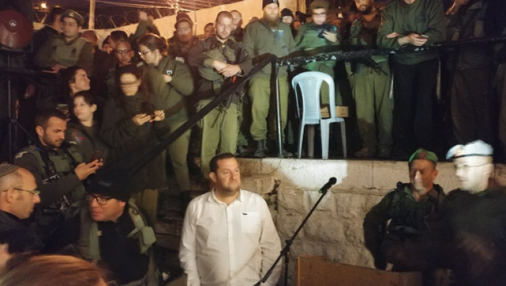 מרגש: מסדר צבאי מיוחד בקבר יוסף