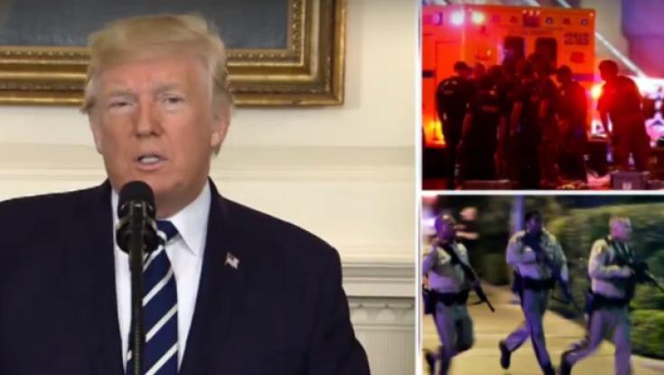 טראמפ על הטבח בווגאס: "ארה"ב מתאחדת". ה-FBI: "היורה לא היה קשור לדאע"ש"