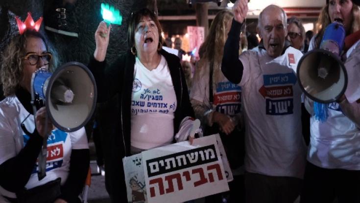 הרב שרלו בהפגנה נגד הממשלה: "שחיתות מהווה סכנה אסטרטגית"
