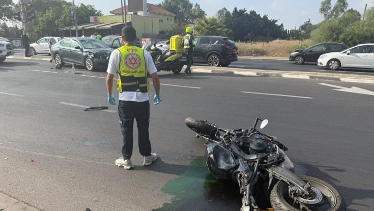 תאונה קשה בתל אביב: "רוכבת האופנוע שכבה כשהיא מחוסרת הכרה"