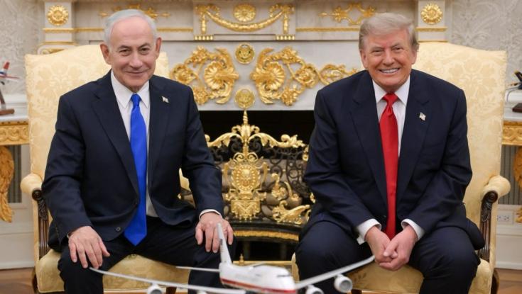 פגישת נתניהו וטראמפ הסתיימה אחרי שעה בלבד: "הייתה חיובית"