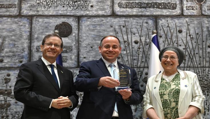 29 מצטייני השירות הלאומי קיבלו אות הצטיינות בבית הנשיא