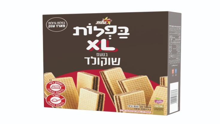 בפלות XL של עלית חוזרות למדף באריזה משפחתית של 800 גרם