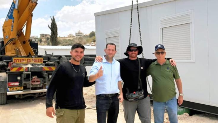 חוזרים לצפון השומרון: מבנים הונחו ביישוב החדש