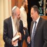 ראשי ישיבת רמת גן, הרב בן ציון אלגאזי והרב יהושע שפירא צילום: עמיקם נחושתן חדשות