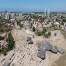 צילום אווירי של חפירת יבנה צילום: אמיל אלג'ם, רשות העתיקות חדשות