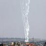 רקטות ששוגרו לעבר ישראל צילום: Attia Muhammed/Flash90  ביטחון