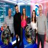 מימין: דרייפוס מנכ"ל מפעל הפיס, נועה רוזין, ירדן הראל ועידו גרינברג וצביקה פיליפס - סמנכ"ל השיווק והמכירות צילום: איקי מימון כסף