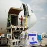 הציוד הרפואי בדרך למטוס צילום: דוד ווייל, לע״מ חדשות