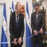 נשיא הונדורס וראש הממשלה בנט ברגע גזירת הסרט צילום: קובי גדעון/ לע"מ חדשות
