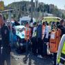 זירת הפיגוע צילום: כבאות והצלה ארצי ביטחון