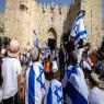 ריקוד דגלים בשנה שעברה, במשטרה מתכוננים צילום: Olivier Fitoussi/Flash90 ביטחון