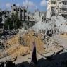 הריסות בחאן יונס מתקיפות של צה"ל צילום: Abed Rahim Khatib,Flash90 ברנז'ה
