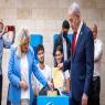 ביבי ושרה מצביעים בפריימריז צילום: Chaim Goldberg,Flash90 פוליטי