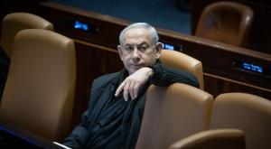 בנימין נתניהו במליאת הכנסת צילום: Yonatan Sindel/Flash90 חדשות