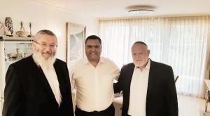 הרב שפרן, ליאון ווסרטיל צילום: יחצ חדשות