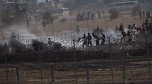 ההתפרעויות על גדר רצועת עזה. ארכיון צילום: דובר צה"ל ביטחון