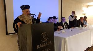 הרב יצחק יוסף בכנס צילום: חבר מועצות דתיות חדשות