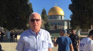 השר אורי אריאל בביקור בהר הבית צילום: דוברות השר אריאל חדשות