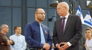 השגריר הגרמני עם נריה מאיר בטקס של תנועת בית"ר צילום: נופר גולן לוי חדשות