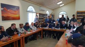 ישיבת סיעת הבית היהודי בגבעת אסף צילום: רועי חדי חדשות
