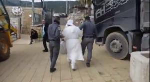 פינוי באזור מתחם קבר רשב"י צילום: משטרת ישראל חדשות