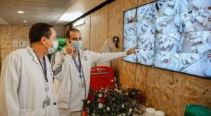 מחלקת הקורונה במרכז הרפואי זיו בצפת צילום: דוד כהן, פלאש 90 חדשות