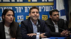 עופר ברקוביץ במסיבת העיתונאים צילום: Hadas Parush/Flash90 חדשות